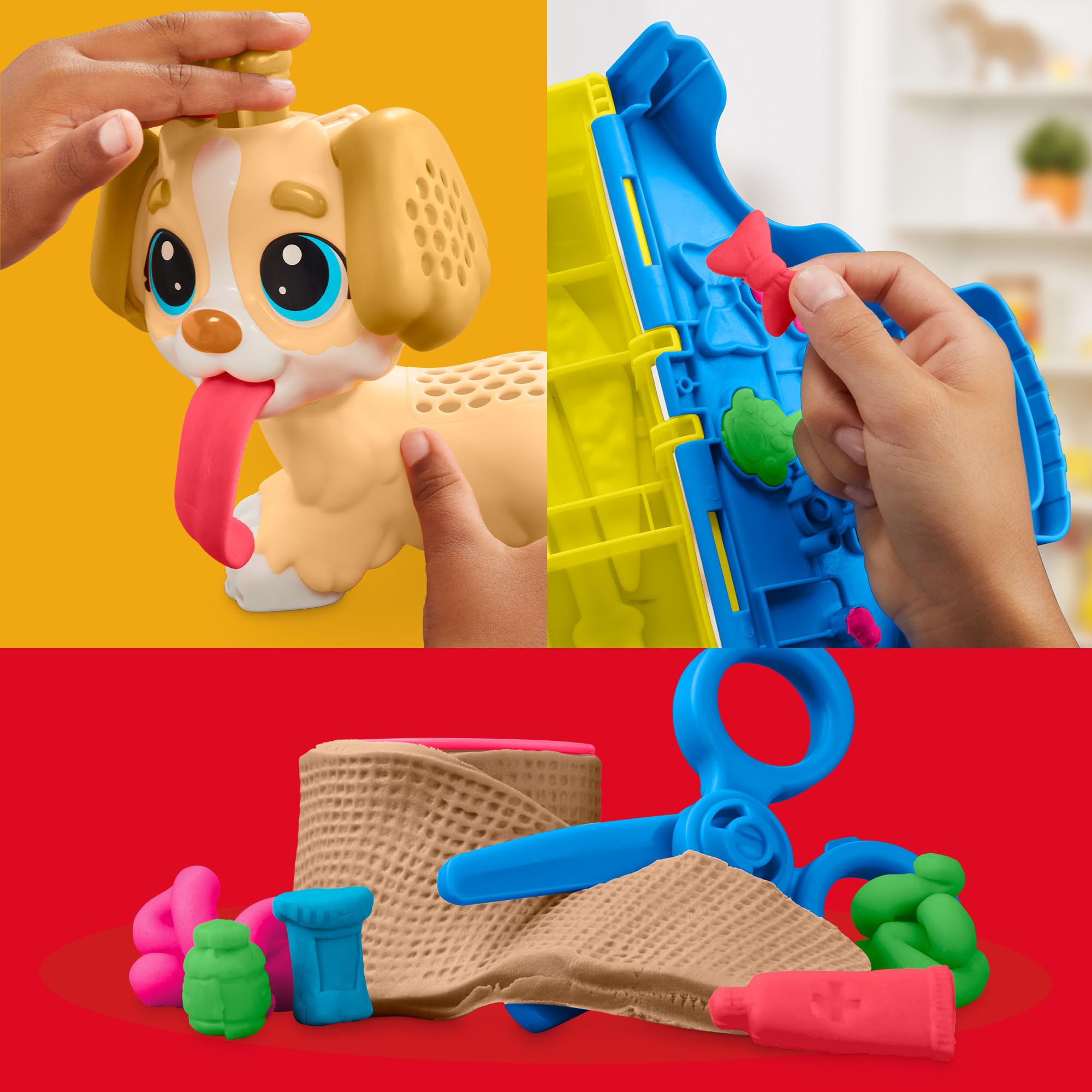 Play-Doh Care 'n Carry carrier for on-the-go vet playtime.