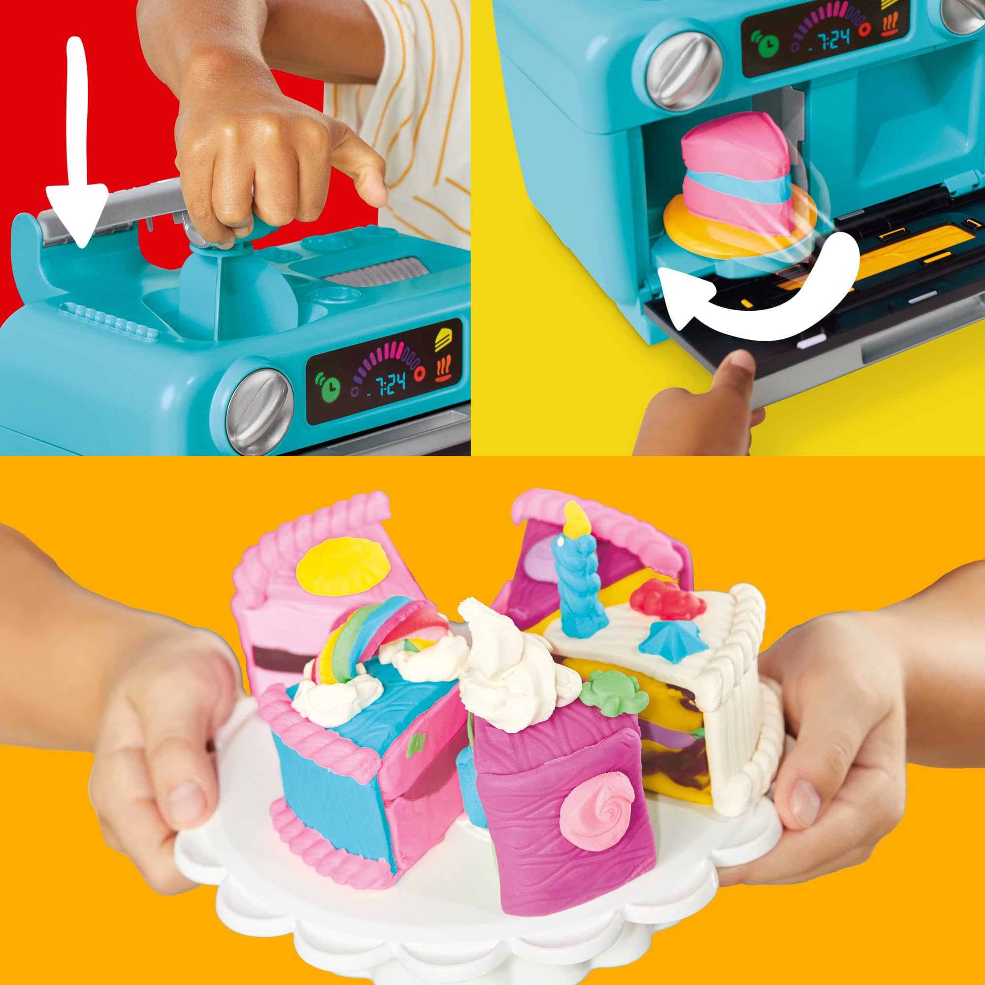Play-Doh 11 cans bring rich hues for creative layering and decorating.
