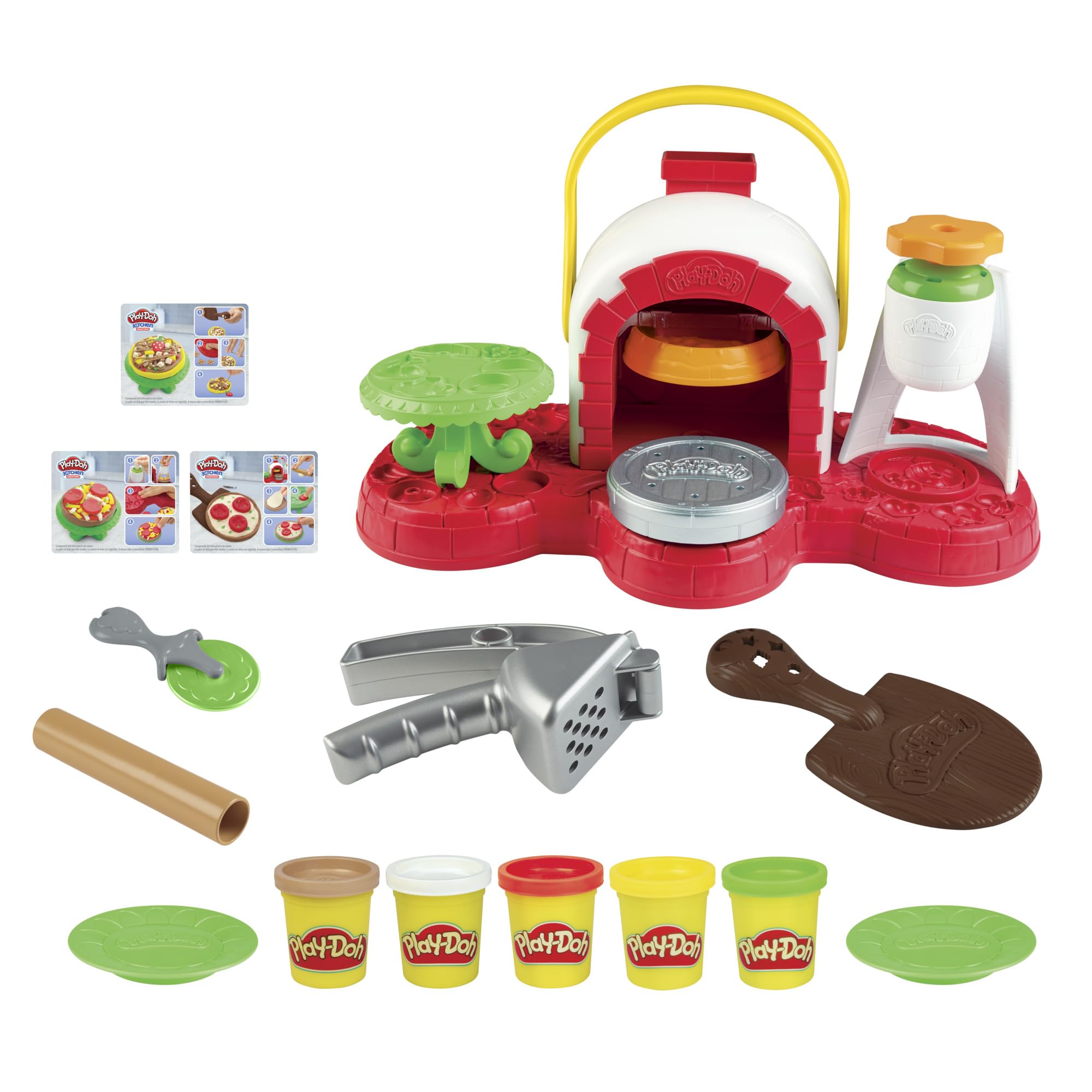 Play-Doh five colors cans for bright pretend pizzas