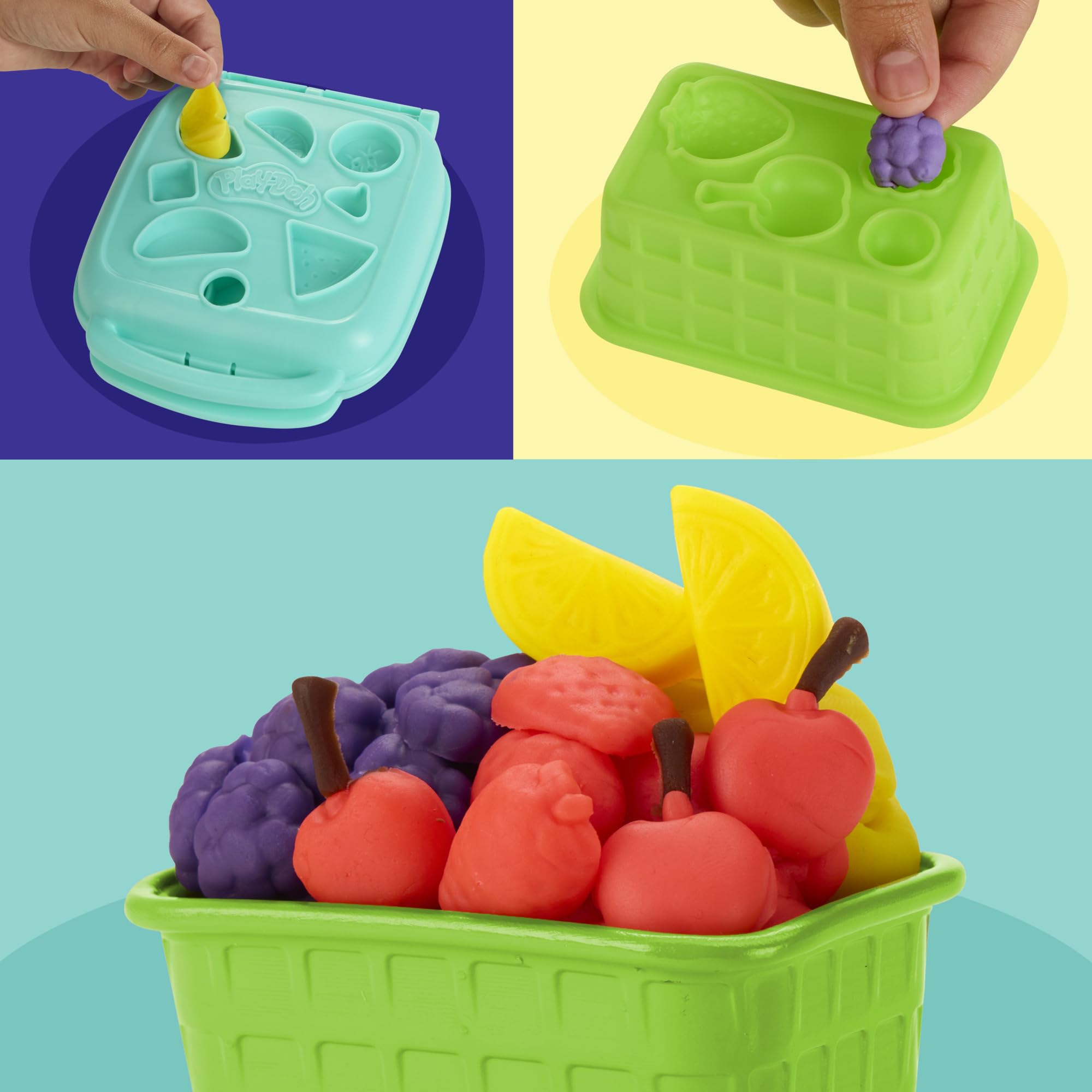 Play‑Doh egg storage container open with white compound for tidy sensory play