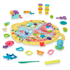 Play-Doh Fold & Go Playmat folded into bag for quick cleanup