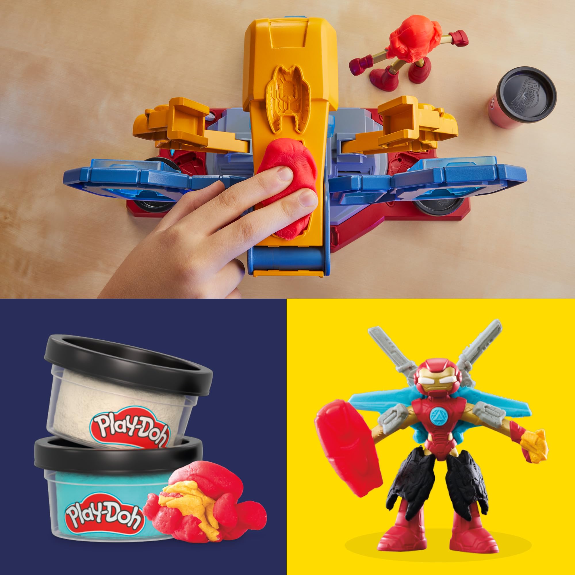 Play-Doh Iron Man wings mold expands flight-themed play