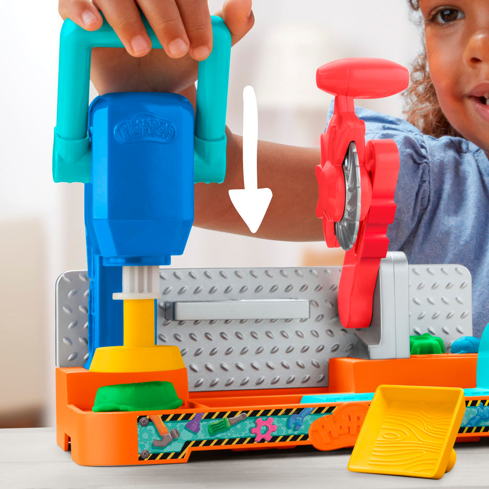 Play-Doh Stamp & Saw Tool Bench inspires fixer-upper pretend play for kids