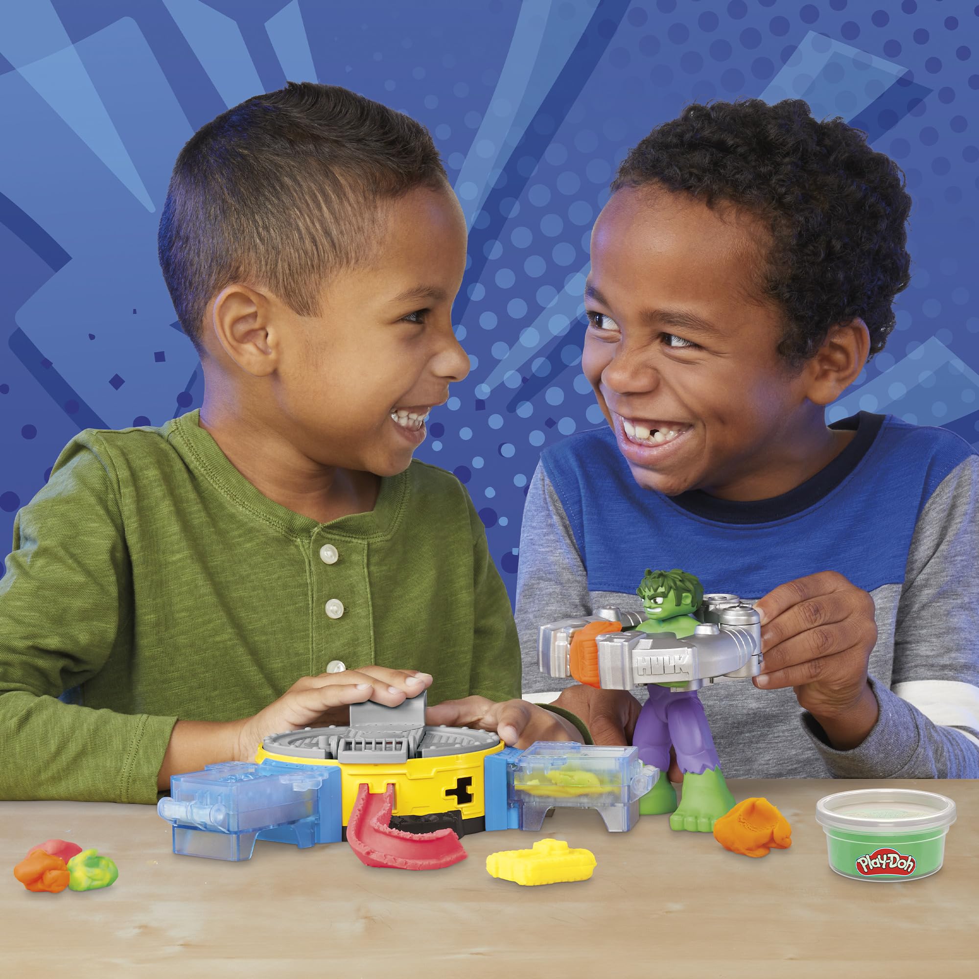 I-beams included for imaginative construction play in the Hulk set.