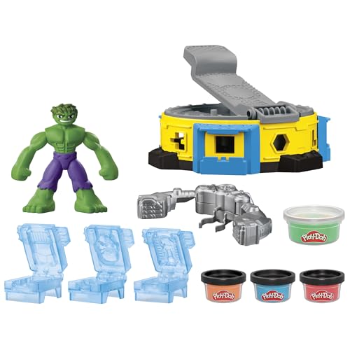 Hulk power suit on the bendy figure boosts smashing play with the Marvel set.