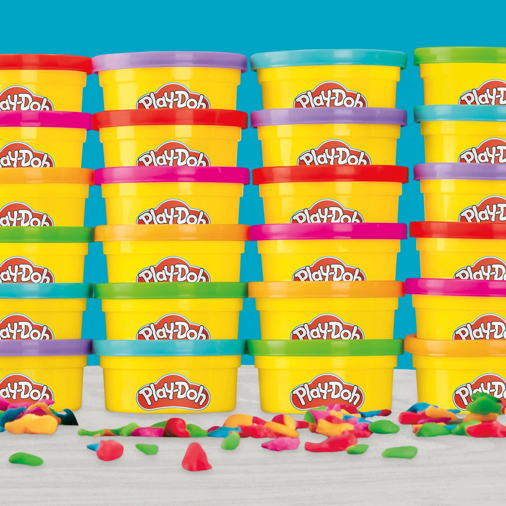 Play-Doh Party Favor Pack cutter attached to lid shapes spark pretend play