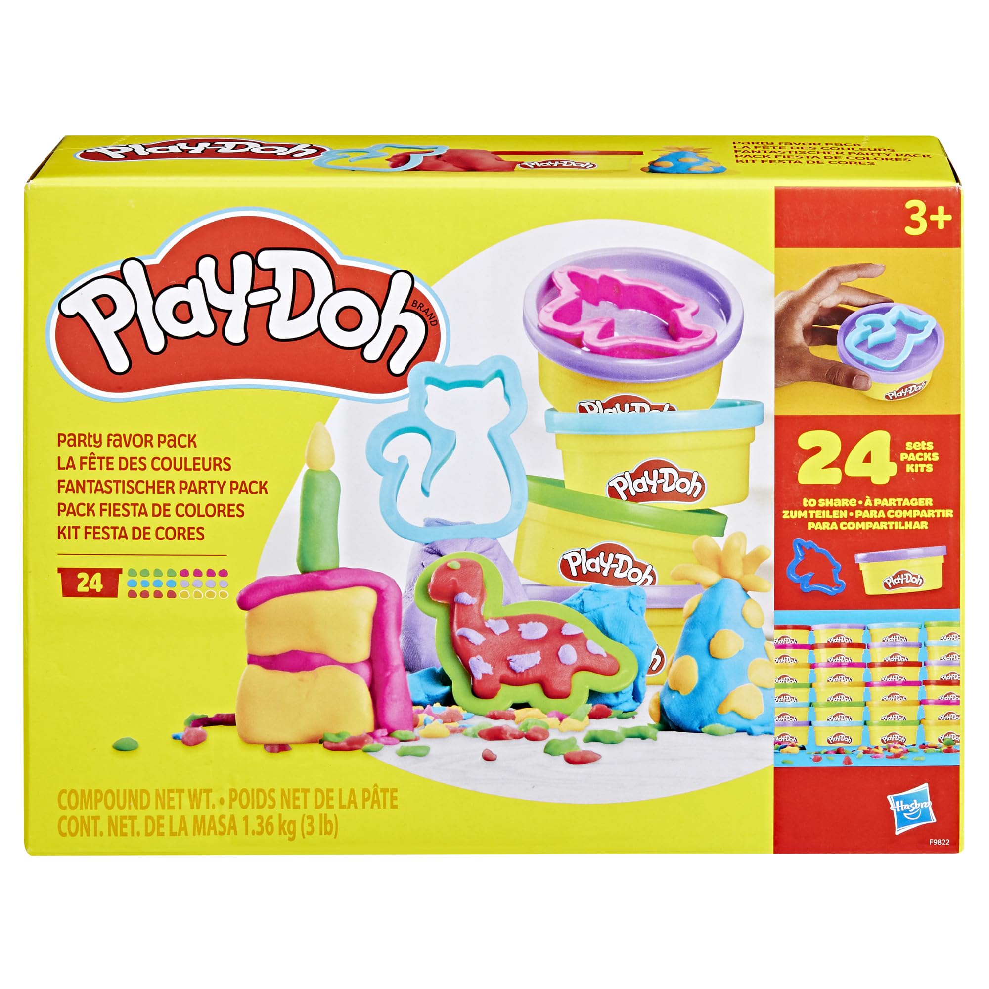 Play-Doh Party Favor Pack orange can with cutter for classroom rewards and gifts