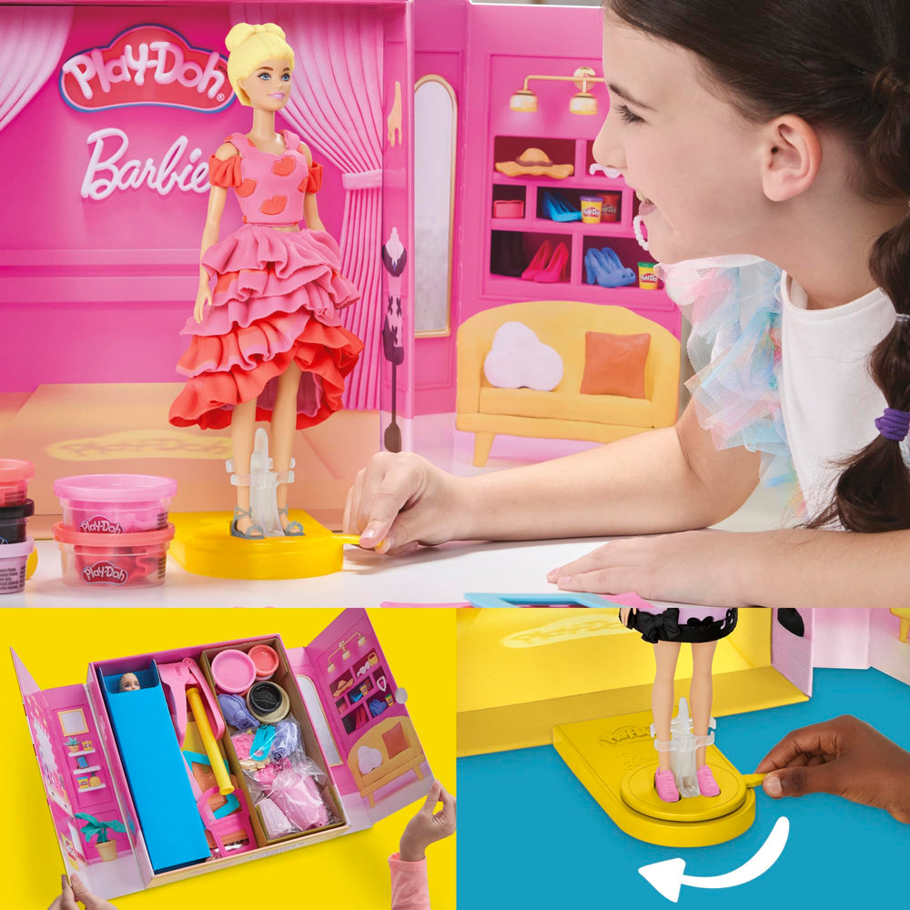 Play-Doh pattern sheets fashion design feature pretend fabric designs for stylish doll clothes.