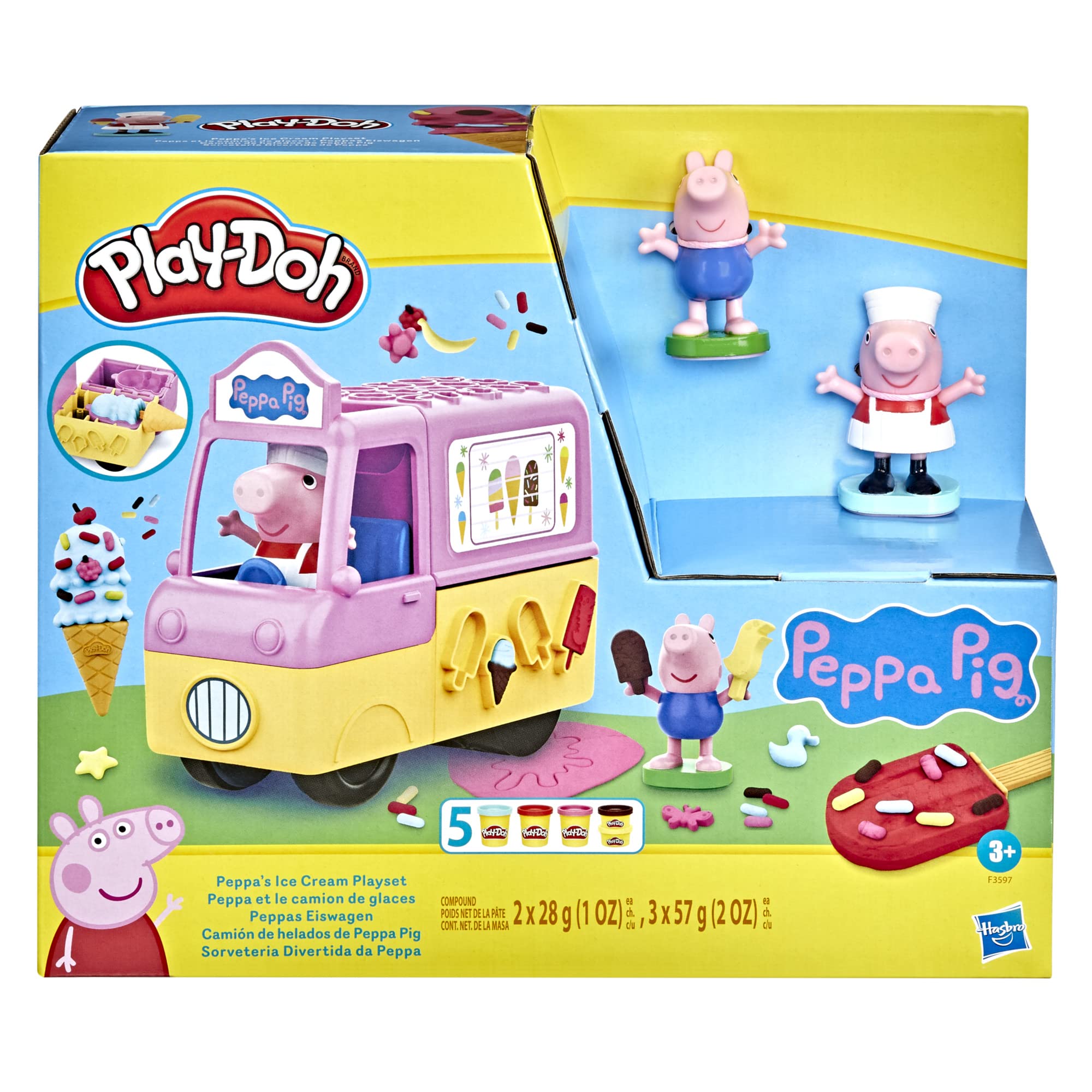 Play-Doh Peppa figure Peppa seated in the truck for role-play fun