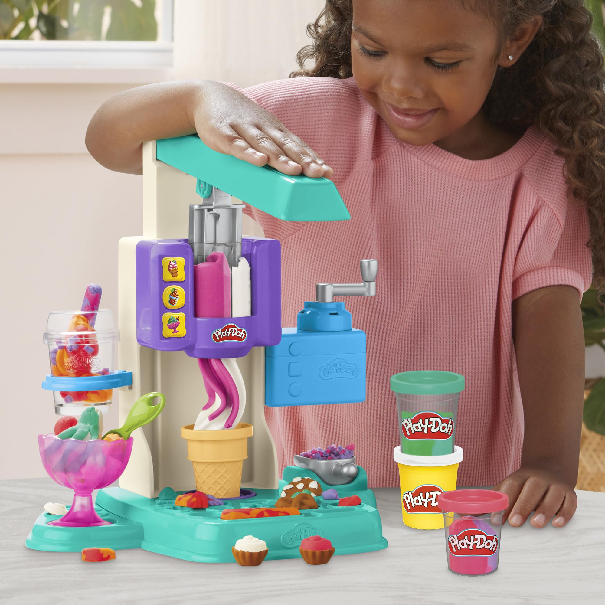 Play-Doh Rainbow Swirl decorations for pretend desserts and toppings