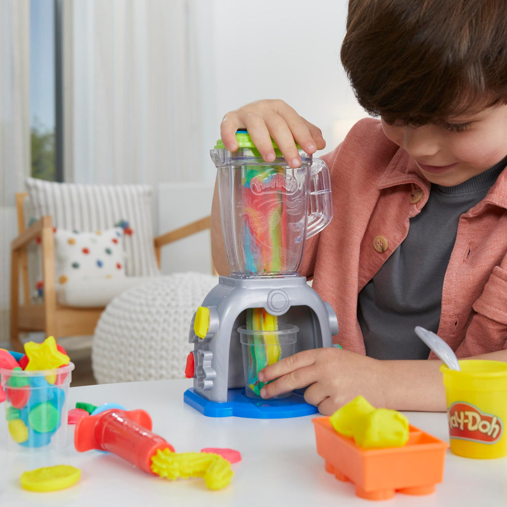 Two small cups filled with Play‑Doh smoothies showing serving and sharing fun