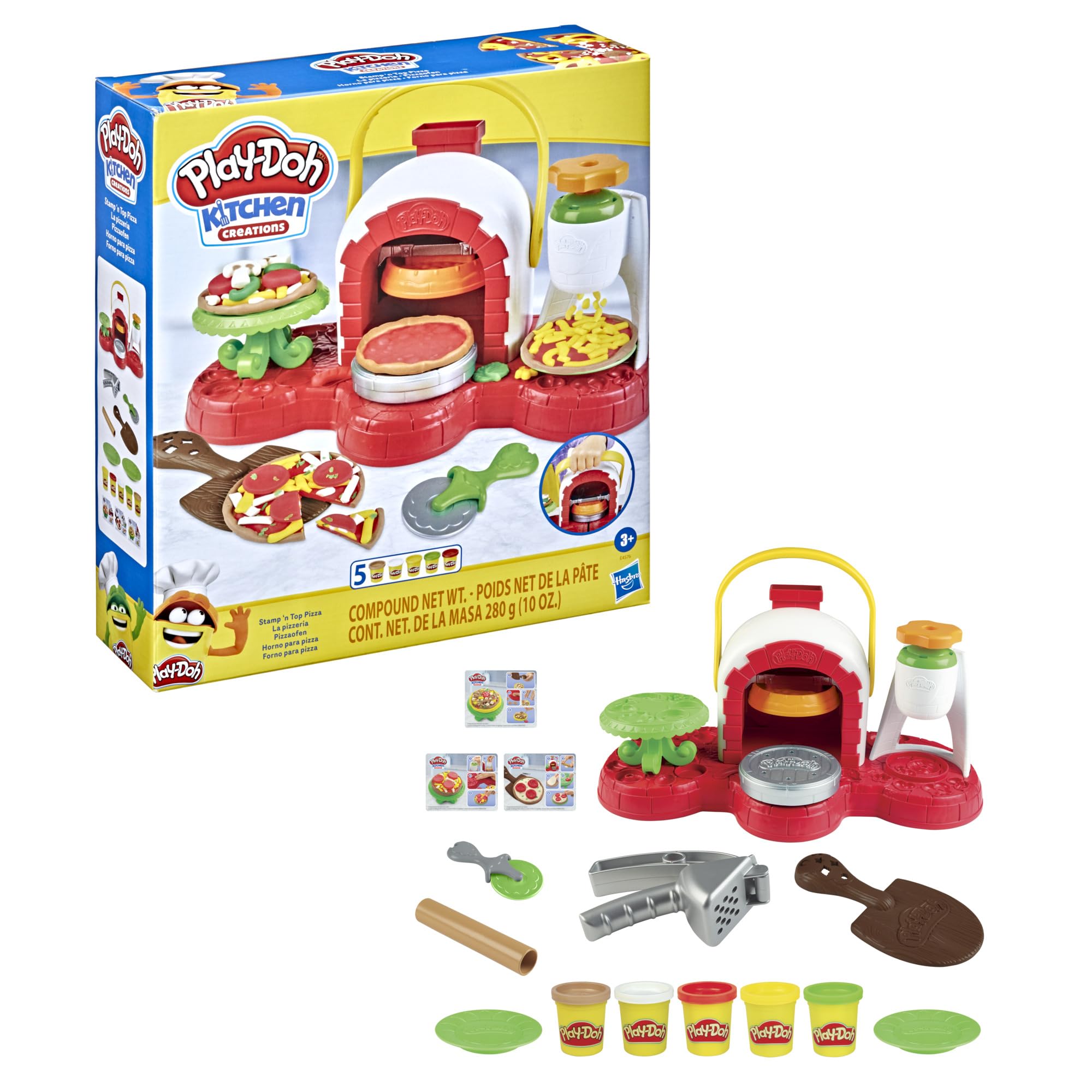 Play-Doh Stamp 'N Top creation cards inspiring pizza ideas