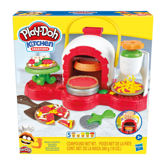 Play-Doh Stamp 'N Top pizza oven pan for crust stamping fun