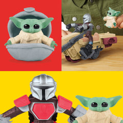 Play-Doh Star Wars 4-Inch Mando figure with flexible limbs ready for storytelling.