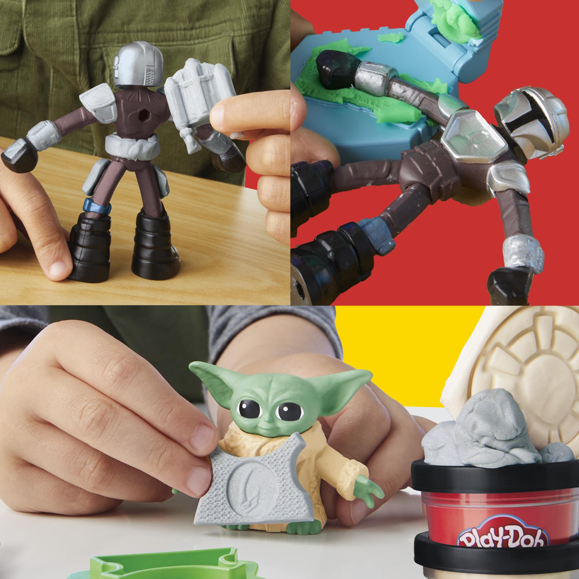 Play-Doh Star Wars ammo stamper on speeder adds rolling play detail.
