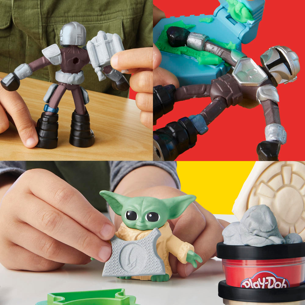 Play-Doh Star Wars ammo stamper on speeder adds rolling play detail.