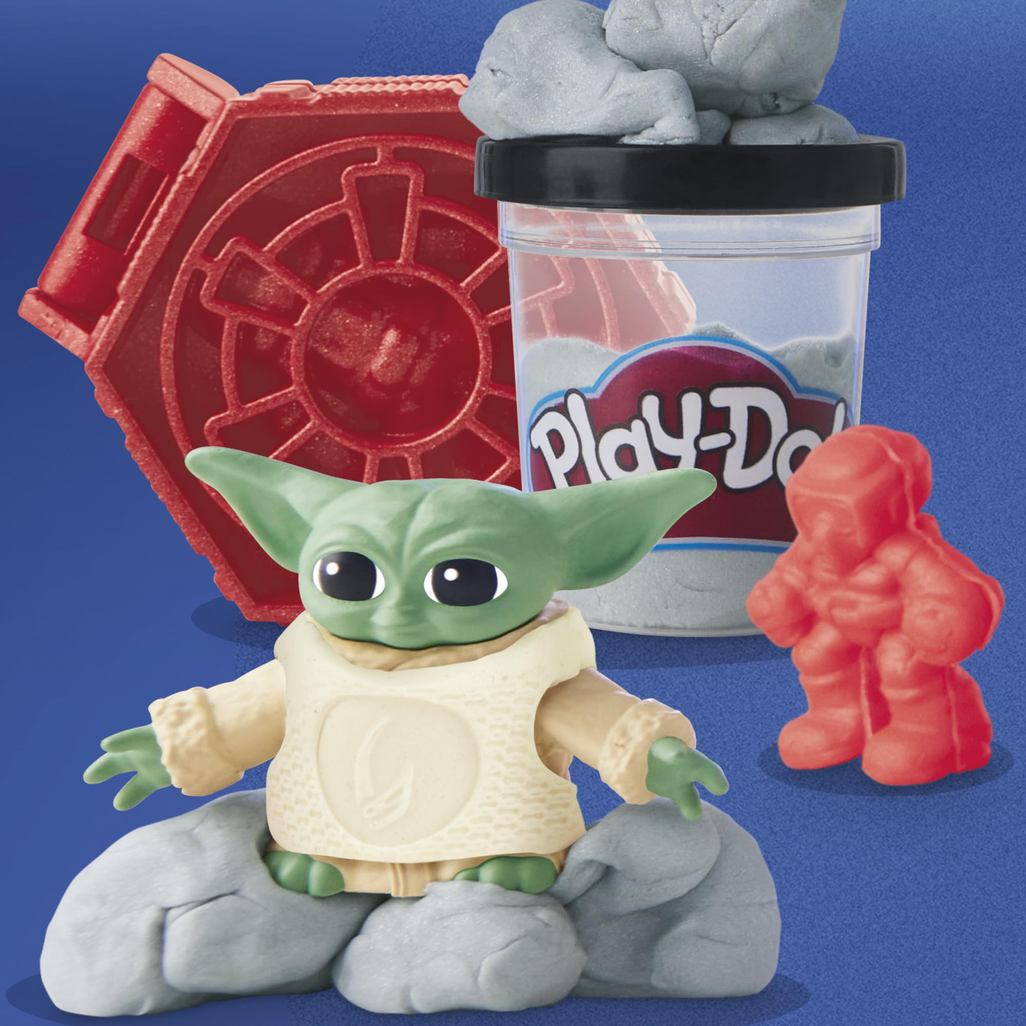 Play-Doh Star Wars sensory play with squishy textures and pliable form.