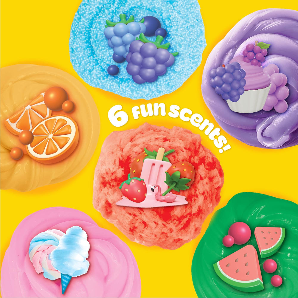 Play-Doh Super Stretch cotton candy close-up, soft texture.