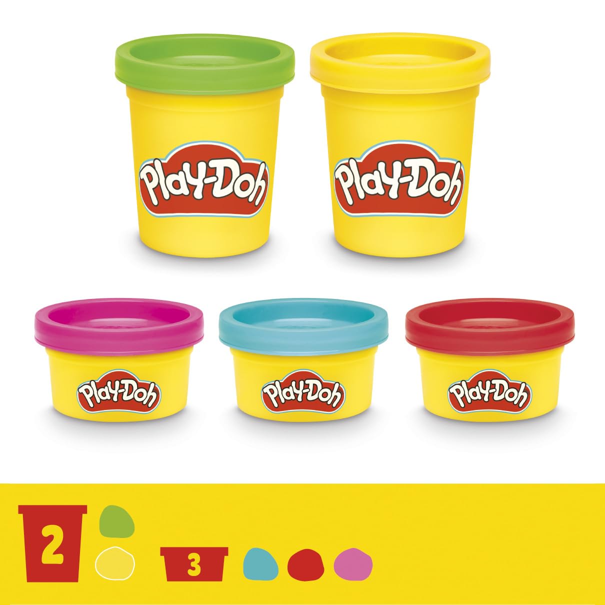 Textured extruded Play‑Doh swirl detail showing vibrant blended color effects