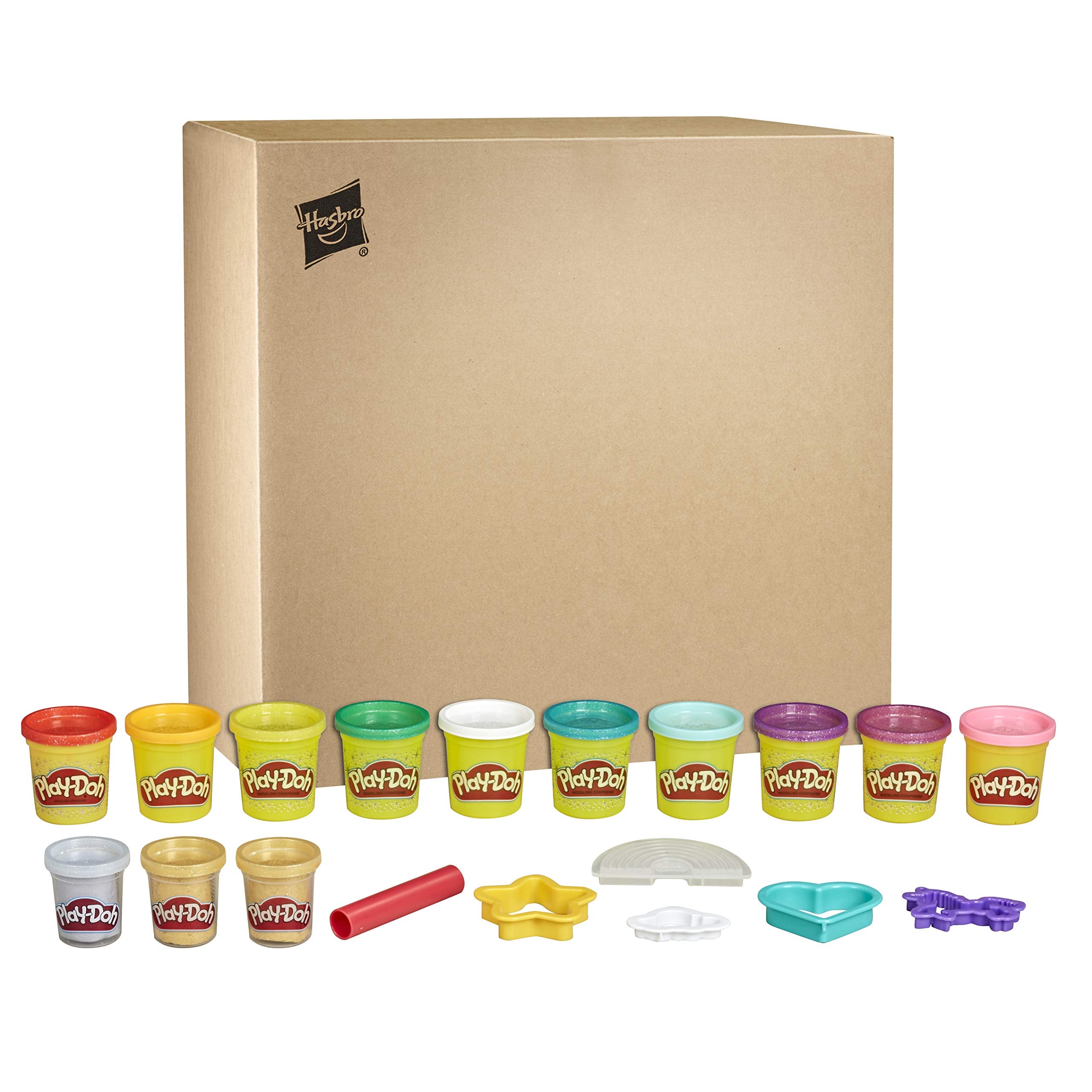 Sparkling glitter colors from Play-Doh Unicorn Theme for dazzling crafts.