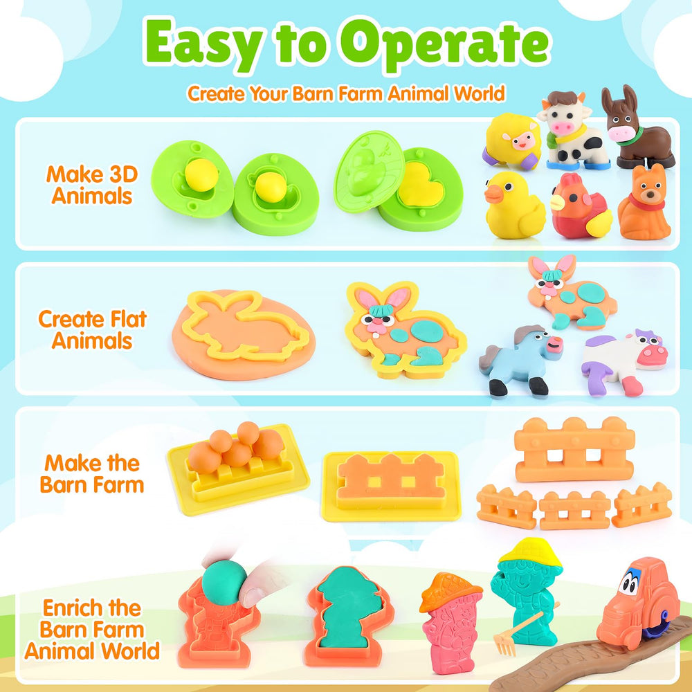 PLAY Farm animal cutting tools image demonstrates beginner-friendly shapes for tiny hands