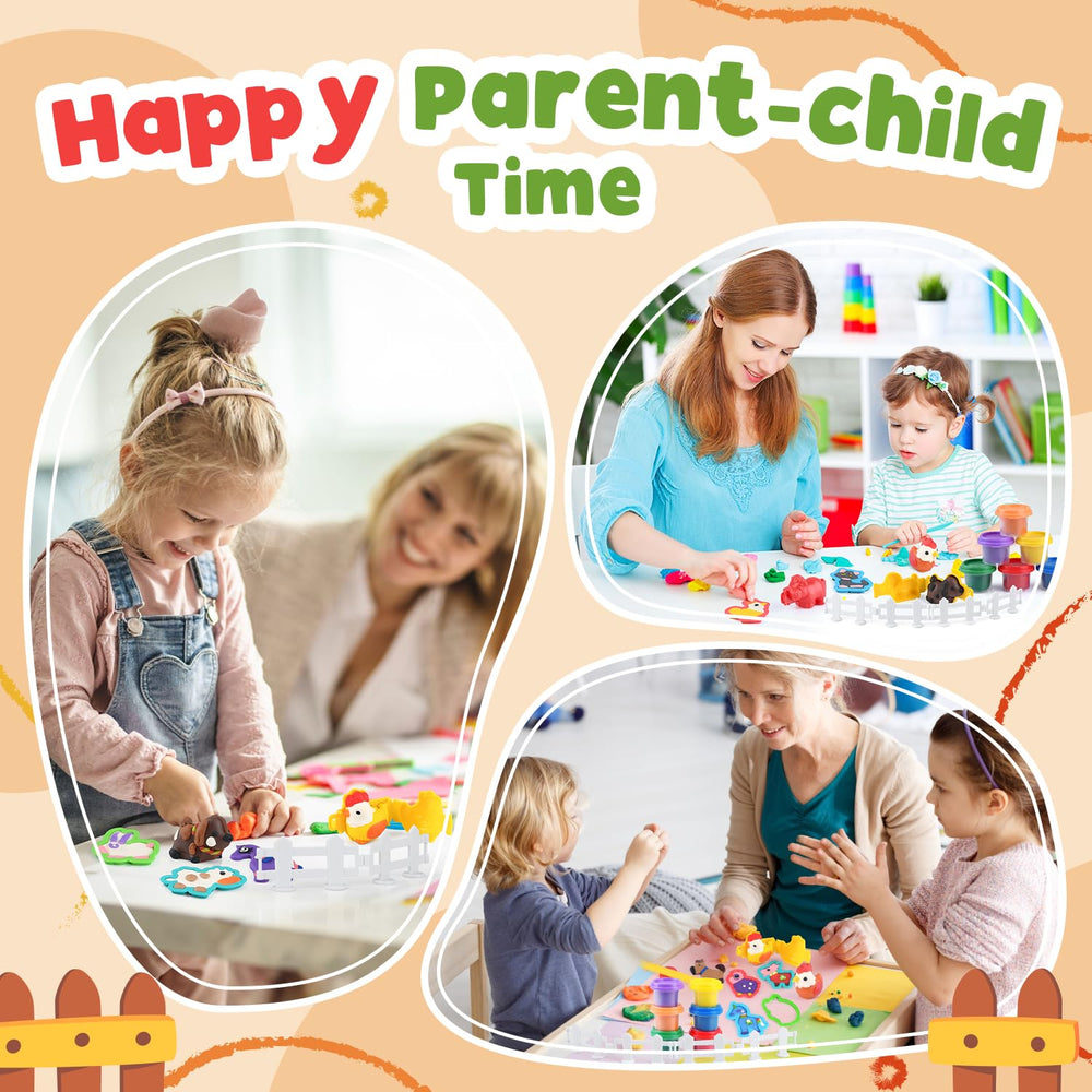 PLAY Farm animals molds close-up showing detailed shapes that inspire storytelling and pretend play