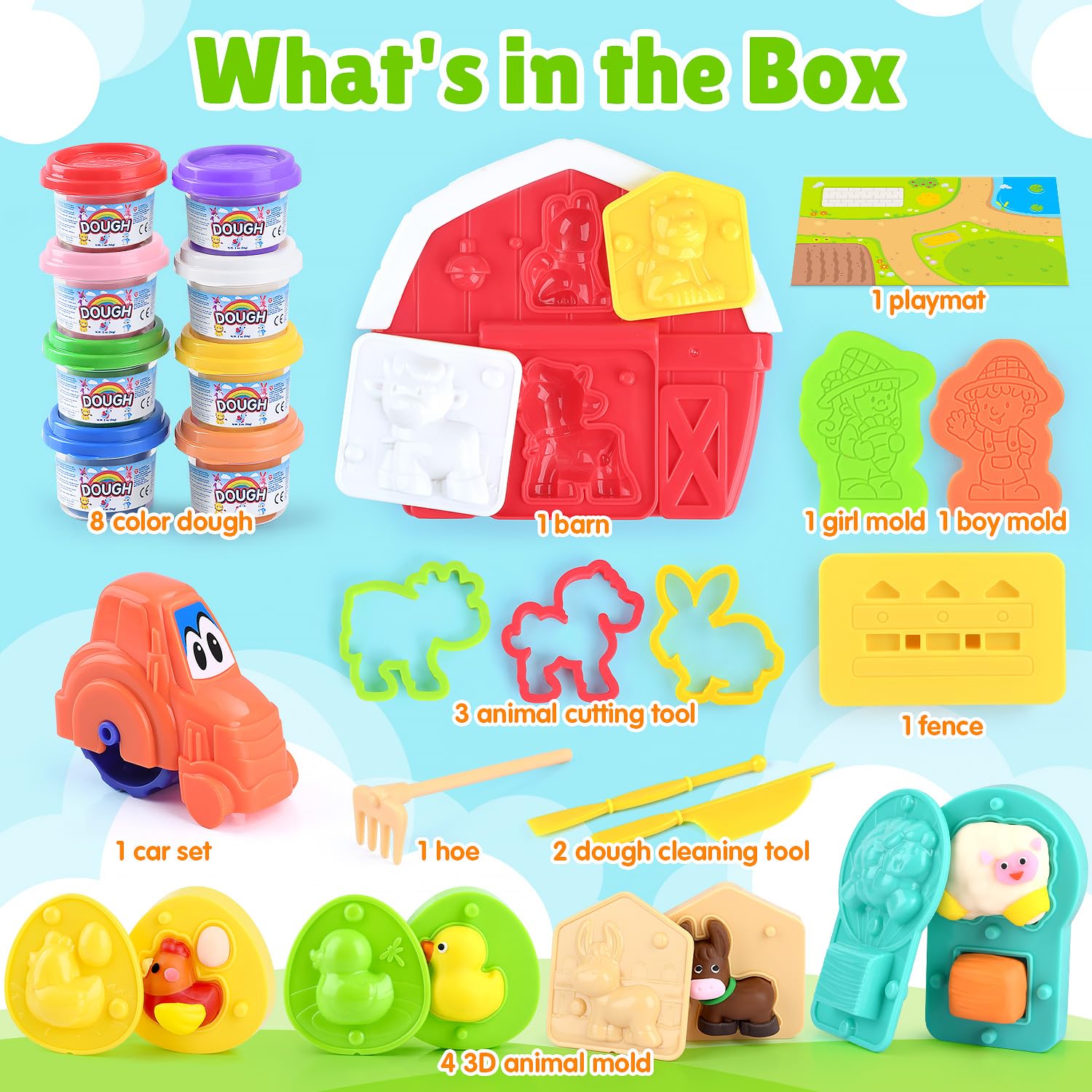 PLAY Farm playmat image provides a comfy crafting surface