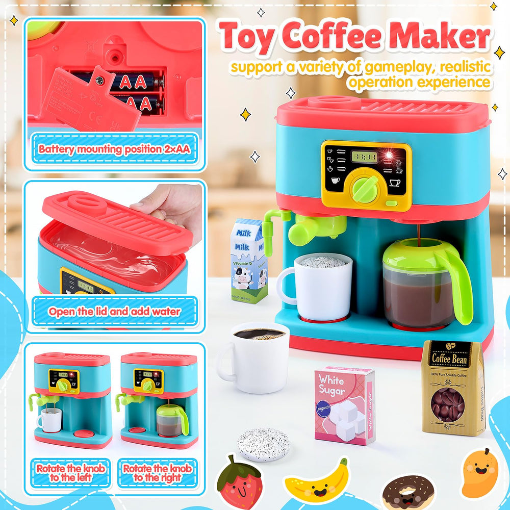 PLAY fruits set for colorful pretend juice making with real-looking fruit models