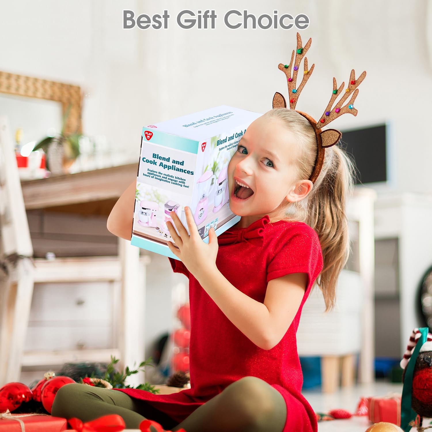 PLAY kids kitchen accessories shown with bright colors designed for safe, durable play.