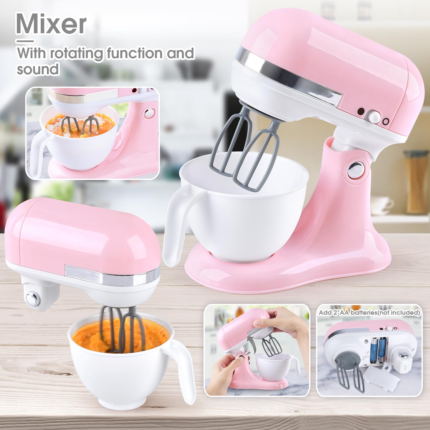 PLAY kids kitchen toaster pops up pretend toast, sparking morning role play.