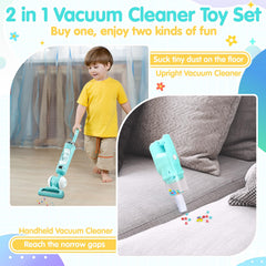 PLAY kids vacuum toy with sound effects enhances realistic role-play at home.