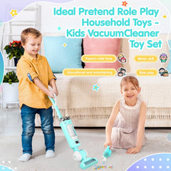 PLAY vacuum toy with upgraded EVA particles enables mess-free pretend cleaning.