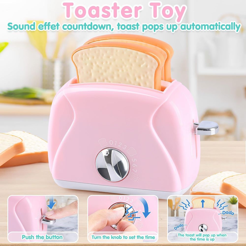 Play Kitchen Appliances coffee capsules add authentic flavor moments.