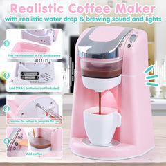 Play Kitchen Appliances toaster with pop-up action sparks breakfast play.