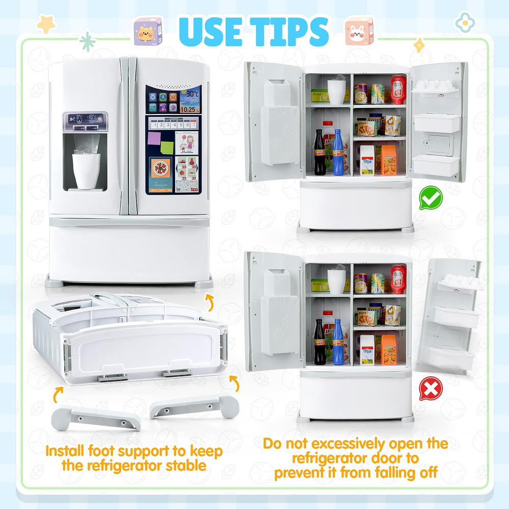 PLAY canned foods, ketchup, and pizza box encourage sorting and pretend tasks.