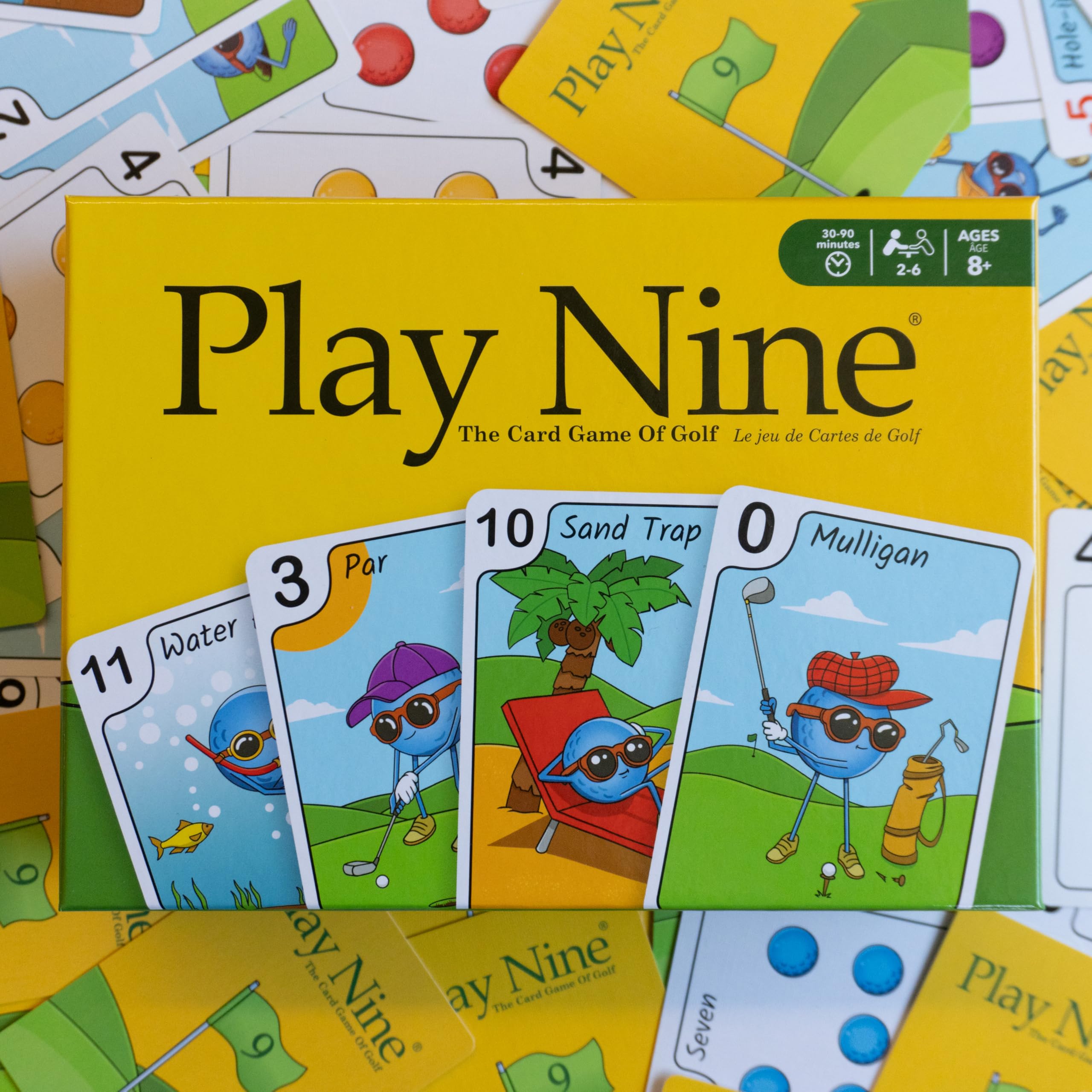 Play Nine ages eight and up design for easy onboarding of new players.
