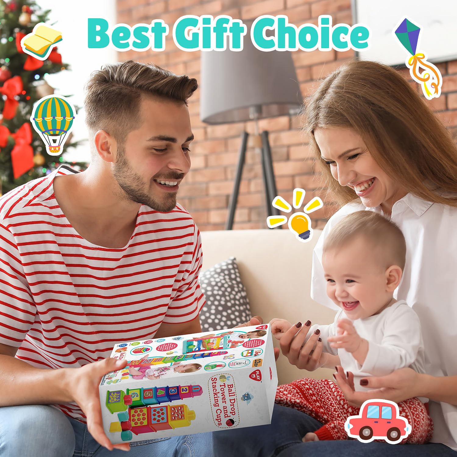 PLAY Pound a Ball Toy gift focus ideal for toddlers' birthdays and holidays.