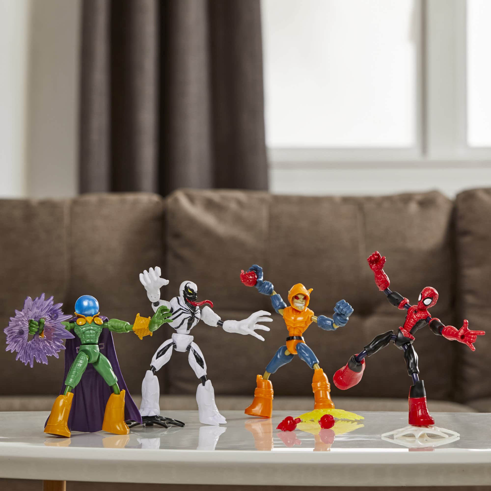 Play-ready hero and villain pack from Spider-Man for imaginative scenes
