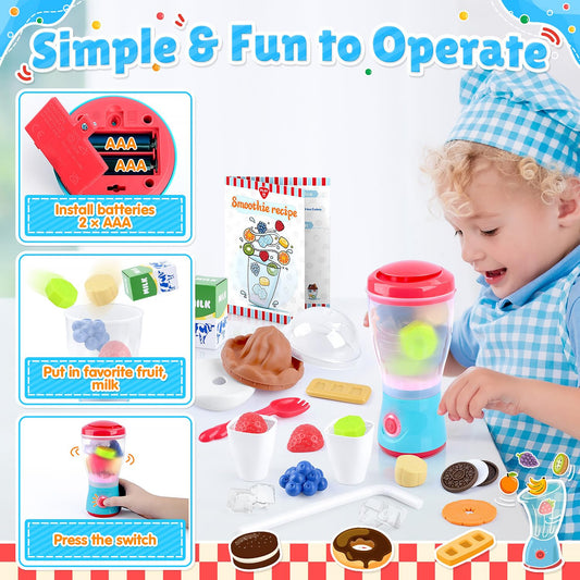 PLAY Smoothie Maker cup lid for easy pretend smoothie assembly