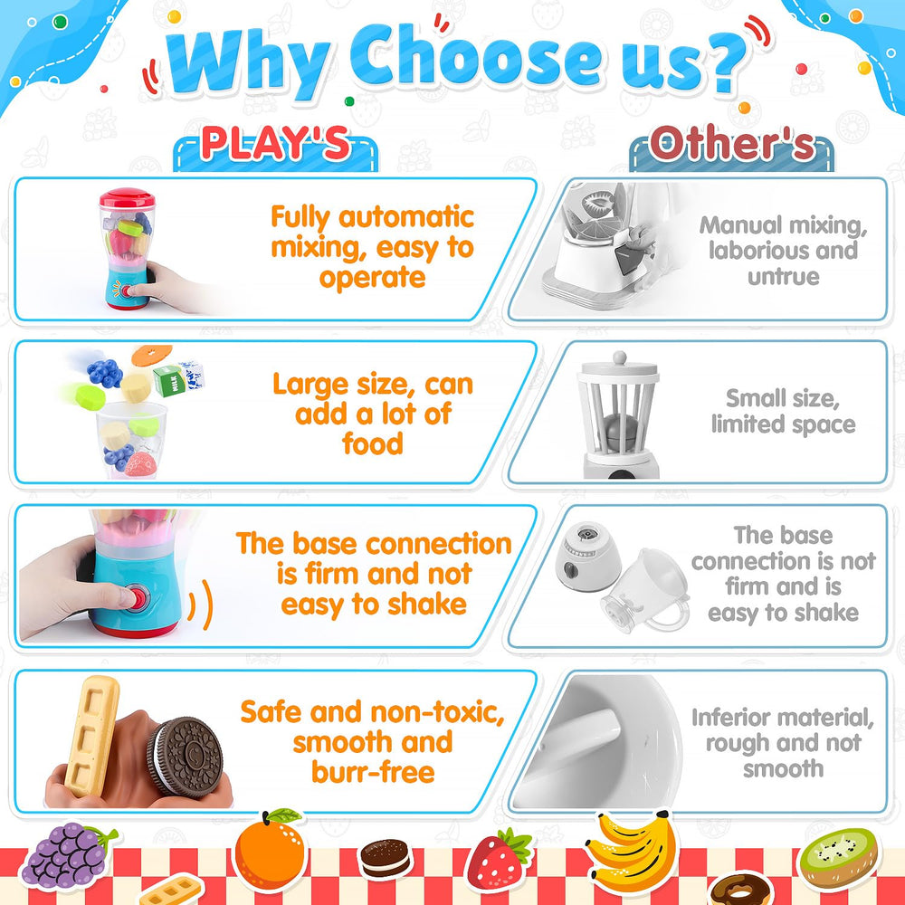 PLAY Smoothie Maker ice cubes spark chilly beverage pretend play