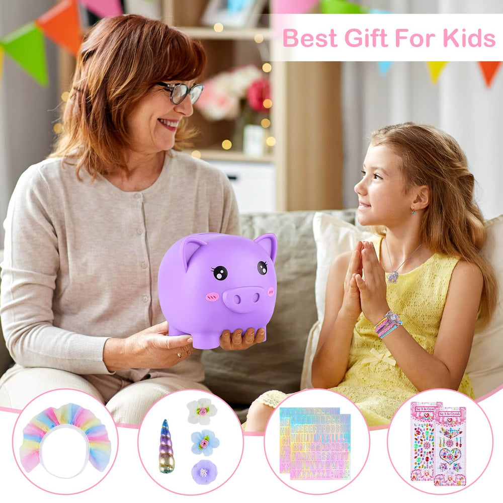 Play Tailor piggy bank encourages early saving with imaginative hands-on activity.