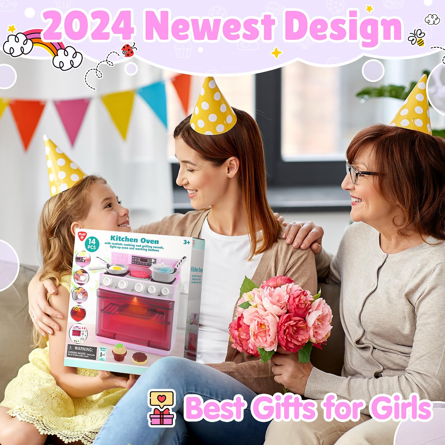 PLAY Toy Oven cookies and cupcakes accessories inspire baking storytelling.