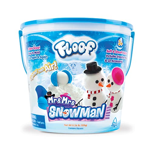 Play Visions Mr. & Mrs. Snowman set with molds for creative snowman crafting.