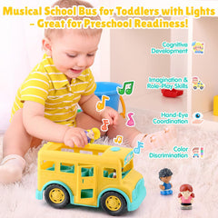 PLAY Yellow School Bus kid figure 1 for classroom pretend play and routines.
