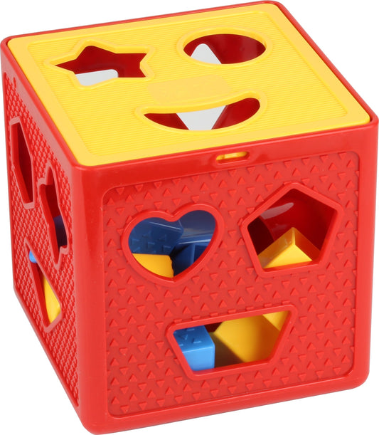 Play22 baby blocks sorter with 18 shapes promotes color recognition through playful matching.