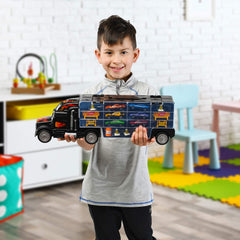 Play22 Carrier with 28 slots for organized car storage.
