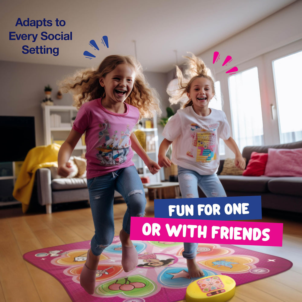Play22 dance mat with five levels of challenge for growing kids.