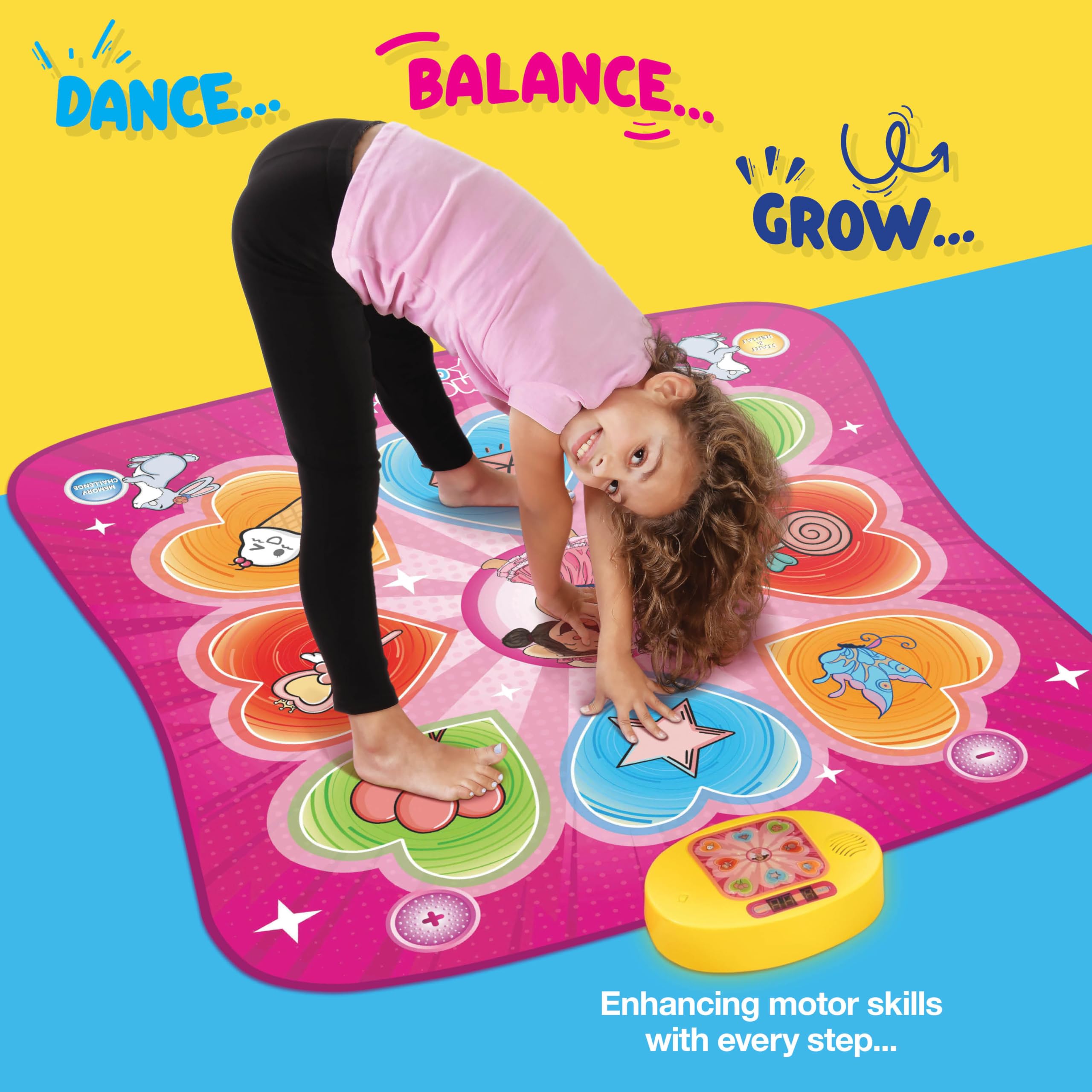 Play22 dance mat kids dancing indoors for active play.