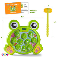 Play22 Whack A Frog Game with four flashing lights as cues.