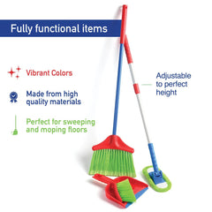 Play22 Kids Cleaning Set pretend play scene fostering imaginative organization.
